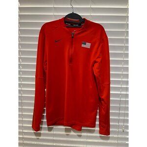Nike Running Team USA 1/4 Zip Pullover‎ - Size S